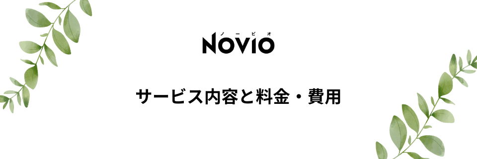 NOVIO(ノービオ)のサービス内容と料金・費用